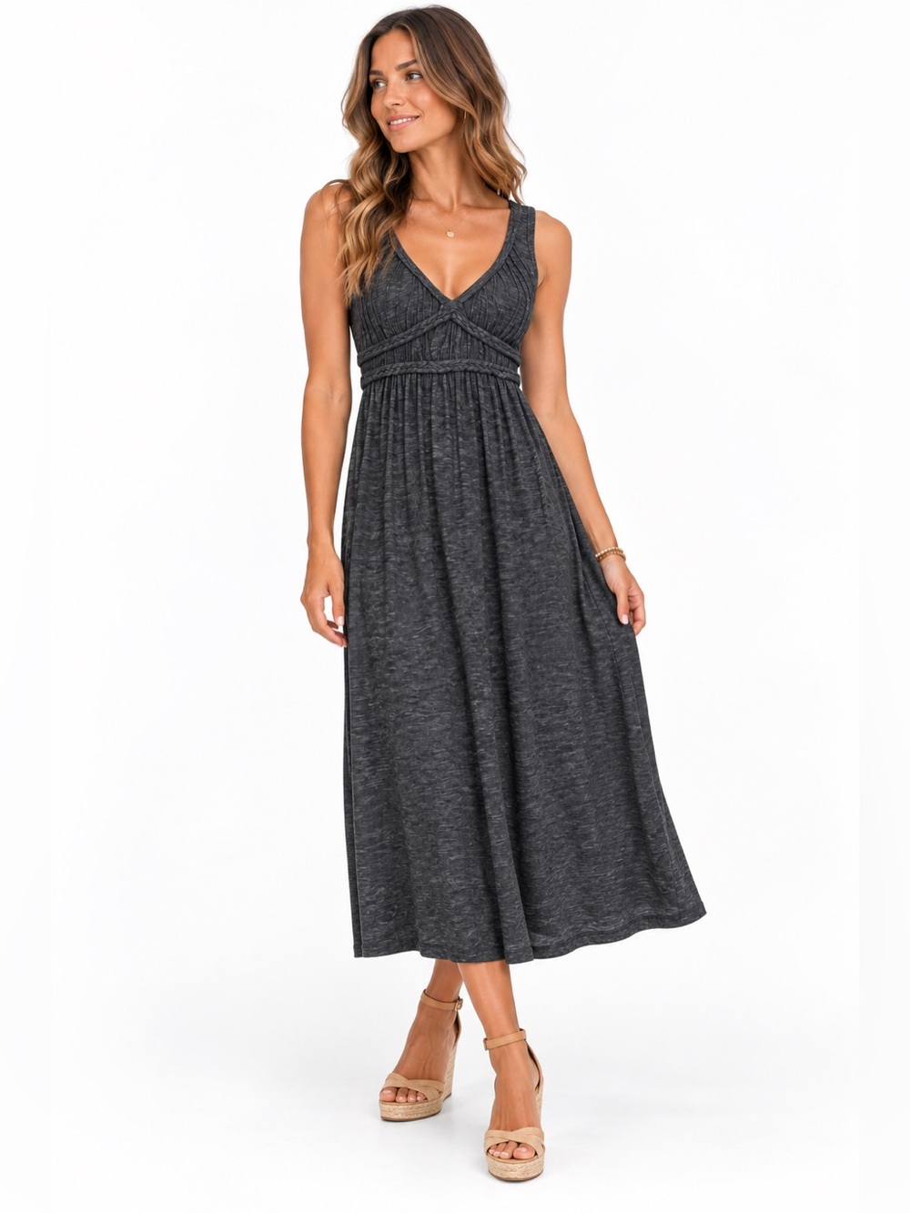 Max Studio Gray Maxi Dress